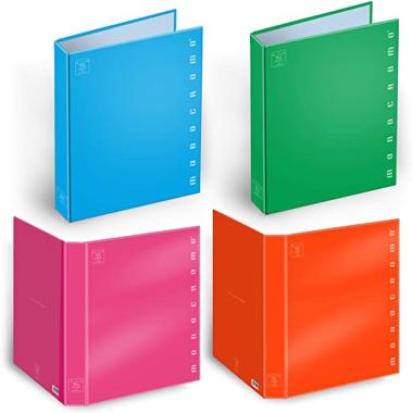 Pigna: monocromo cartella 4 anelli a4 (27 x 32 cm)