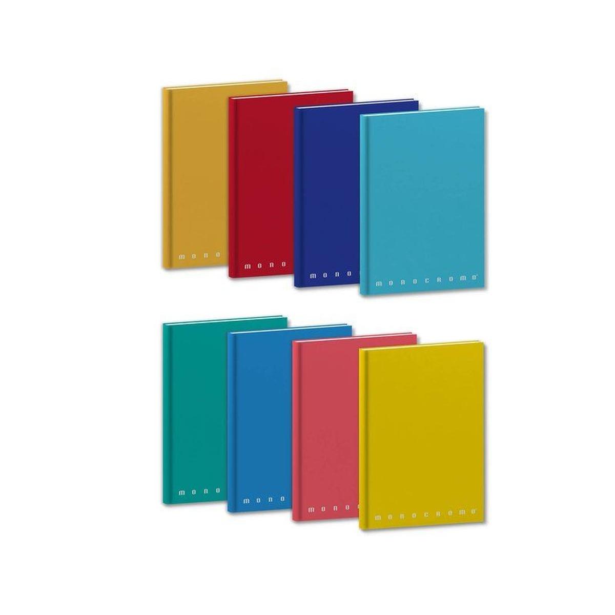 Pigna - quaderno cartonato monocromo - 60+r pp - 80 gr