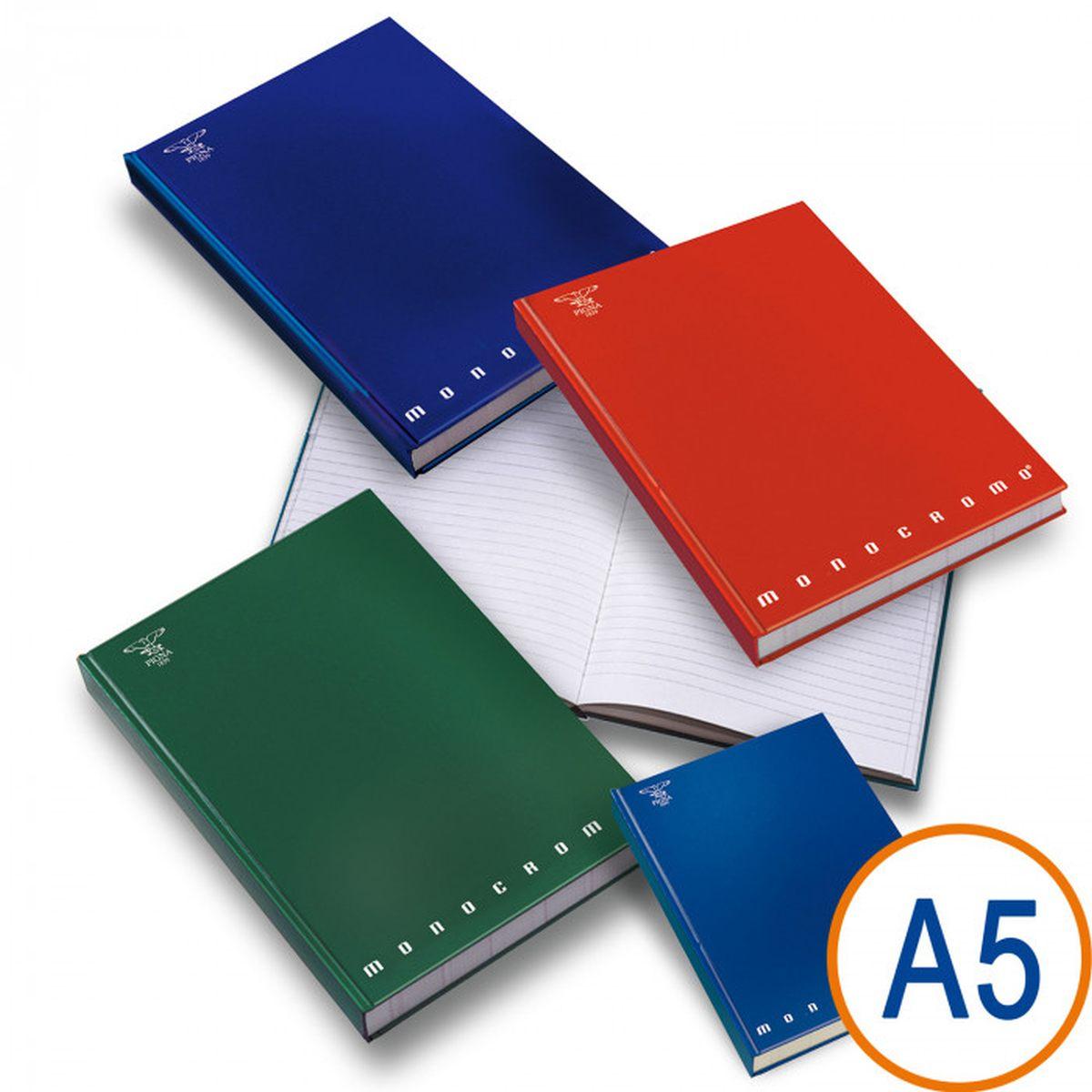 Pigna - quaderno cartonato monocromo - 60+r pp - 80 gr