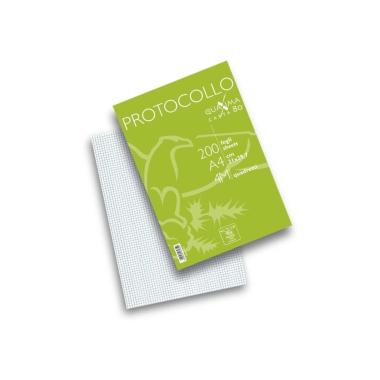 Pigna - risma 200 fogli protocollo - a4 - 80 gr