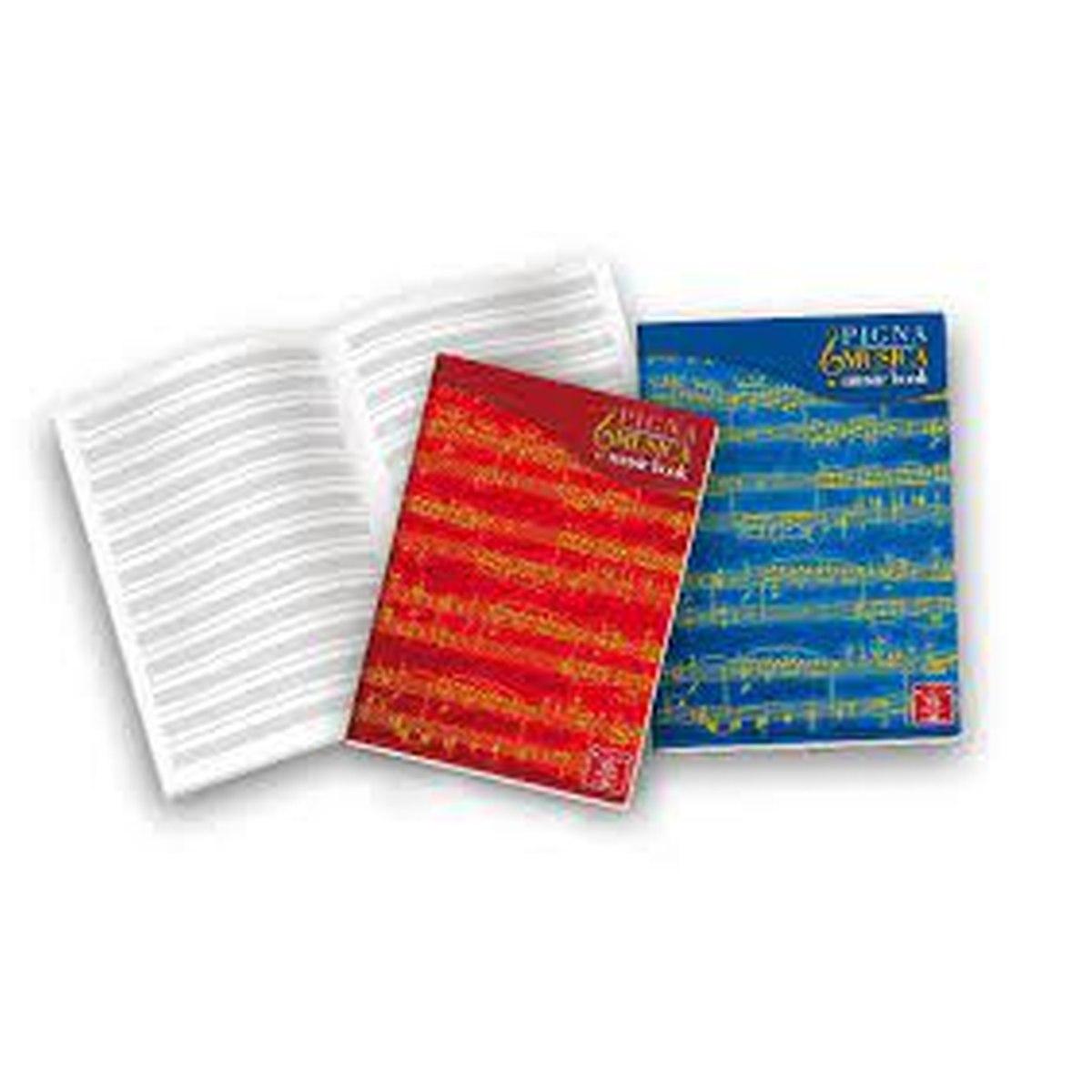 Pigna - maxi musica - 16 fogli - formato a4 - 12 pentagrammi con intercalare