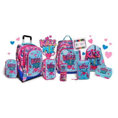 Young people - zaino linea dream kiss me + luci + omaggio: ricarica astuccio tinta unita 18 + 18