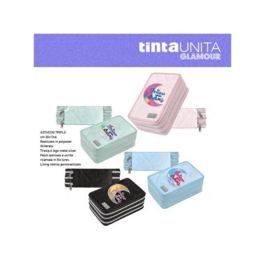 Young people - astuccio 3 zip glamour glitterato