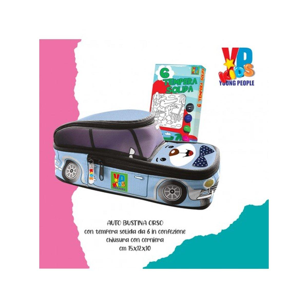 Young people- busta macchina con tempera solida 6 pz - formato 15 x 21 x 10 cm