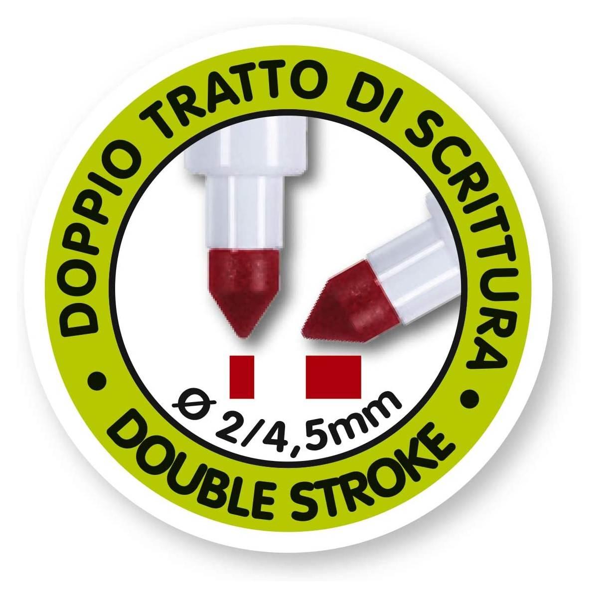 Fibracolor colormaxi - pennarelli punta grossa - confezione da 24 pz