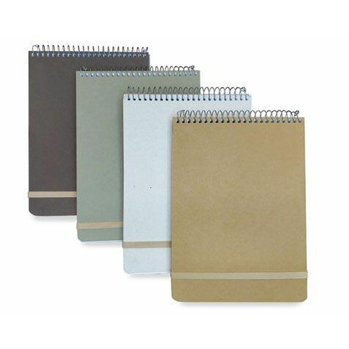 Bluekover - blocco con spirale in alto-  formato a5 - 240 pagine - carta ultra bianca riciclabile