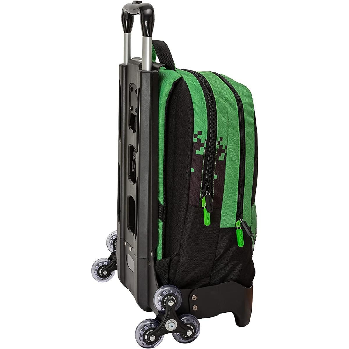 Zaino organizzato trolley staccabile pixels minecraft