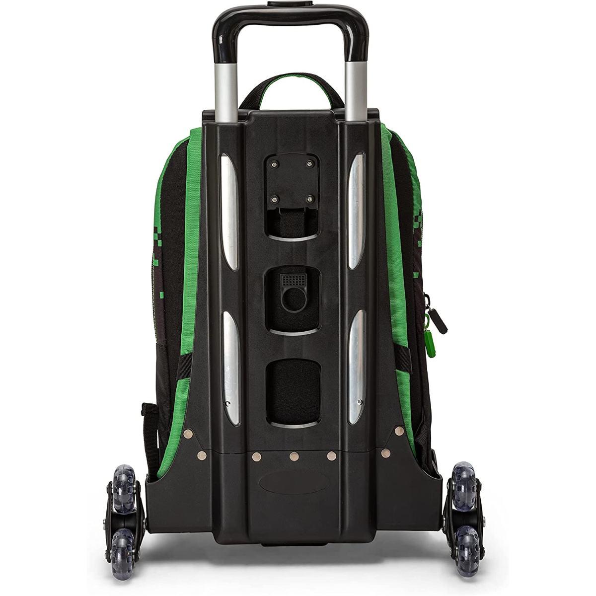 Zaino organizzato trolley staccabile pixels minecraft