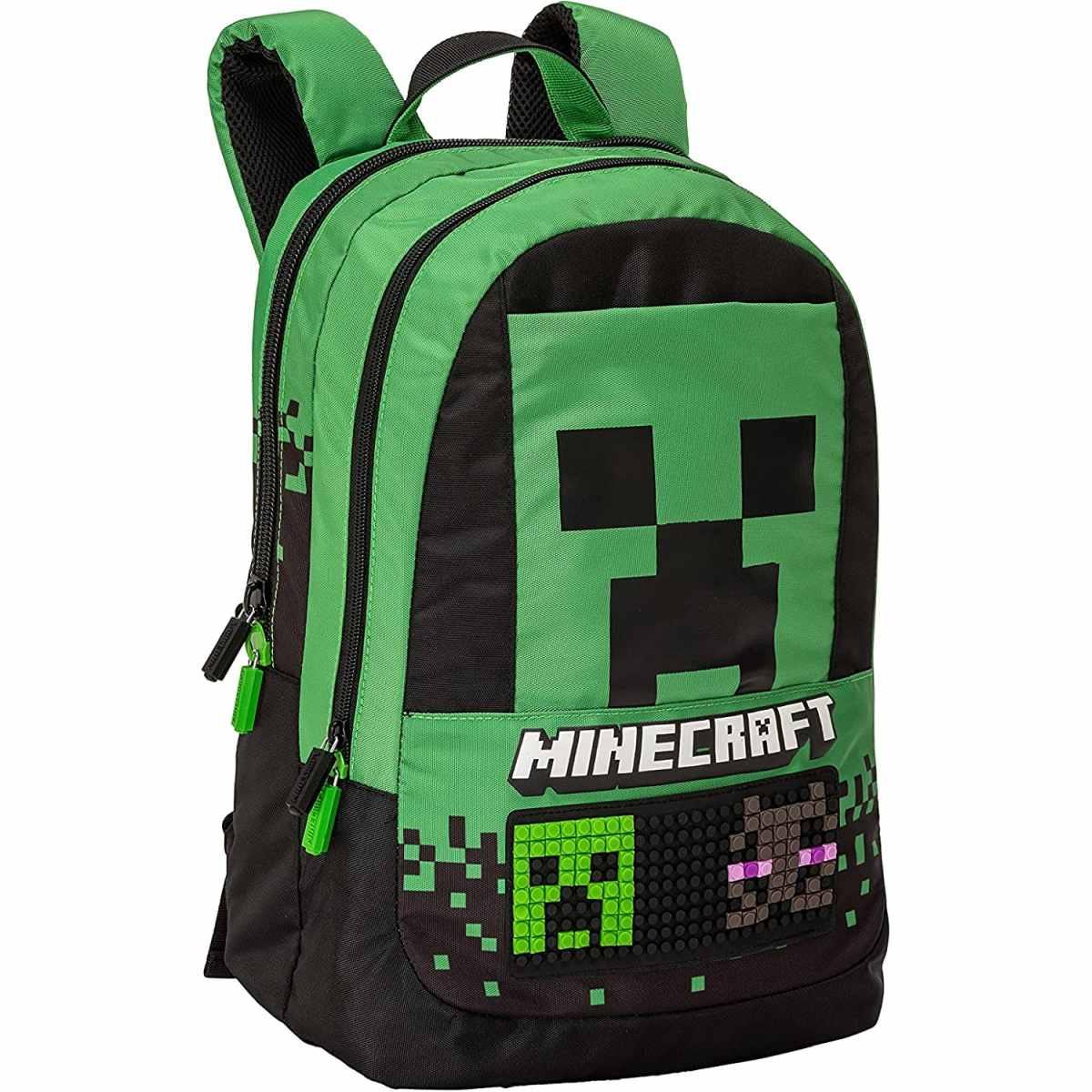 Zaino organizzato trolley staccabile pixels minecraft