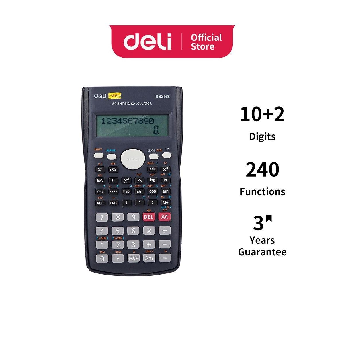 Deli - calcolatrice scientifica - 240 funzioni - 10 + 2