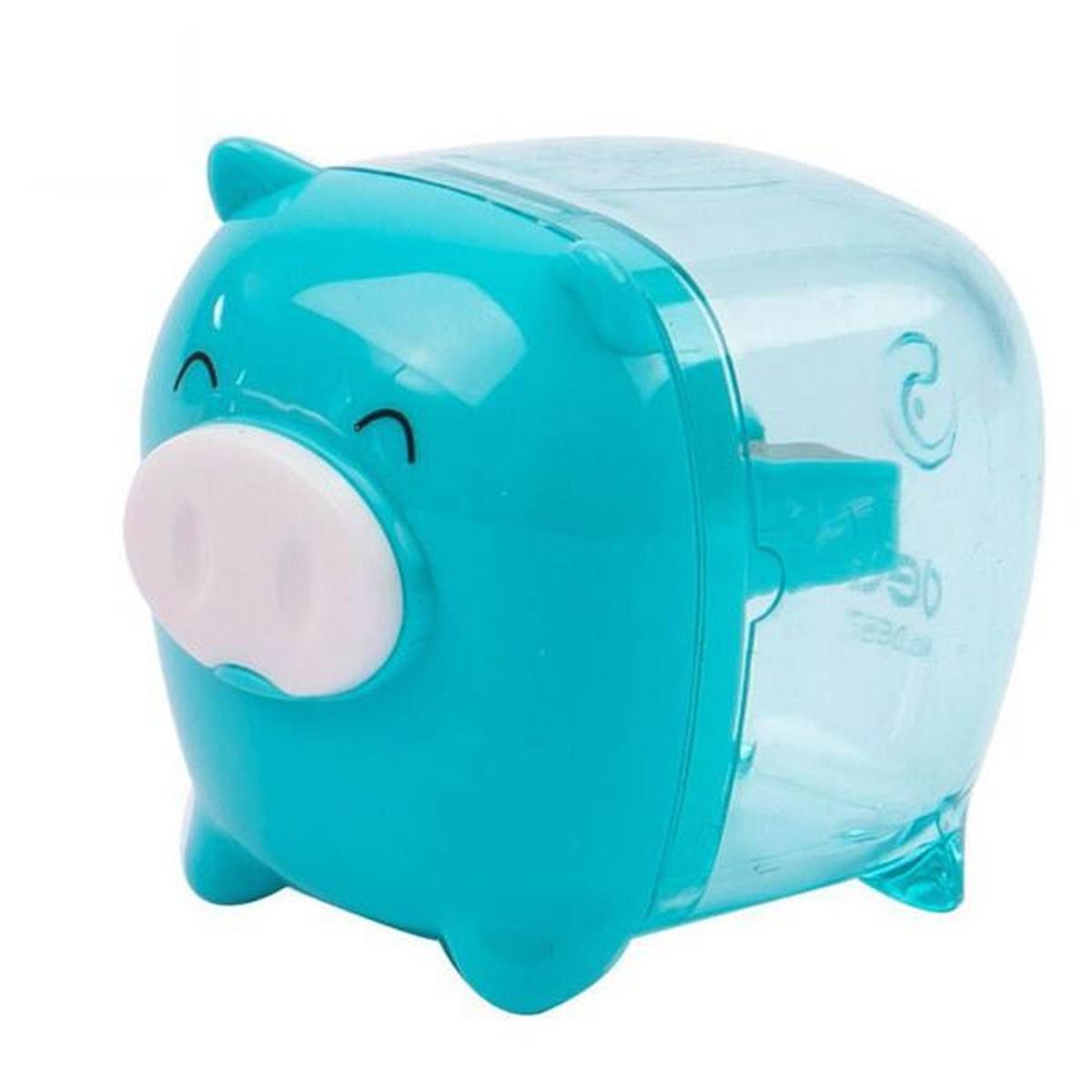 Deli - temperino ad 1 foro con contenitore - forma maialino