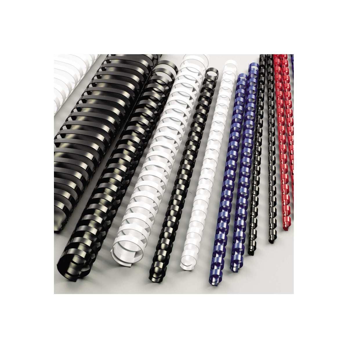 Siam - spirale - dorso plastico tondo - 8 mm - capacita' 40 fogli - confezione 100 pz