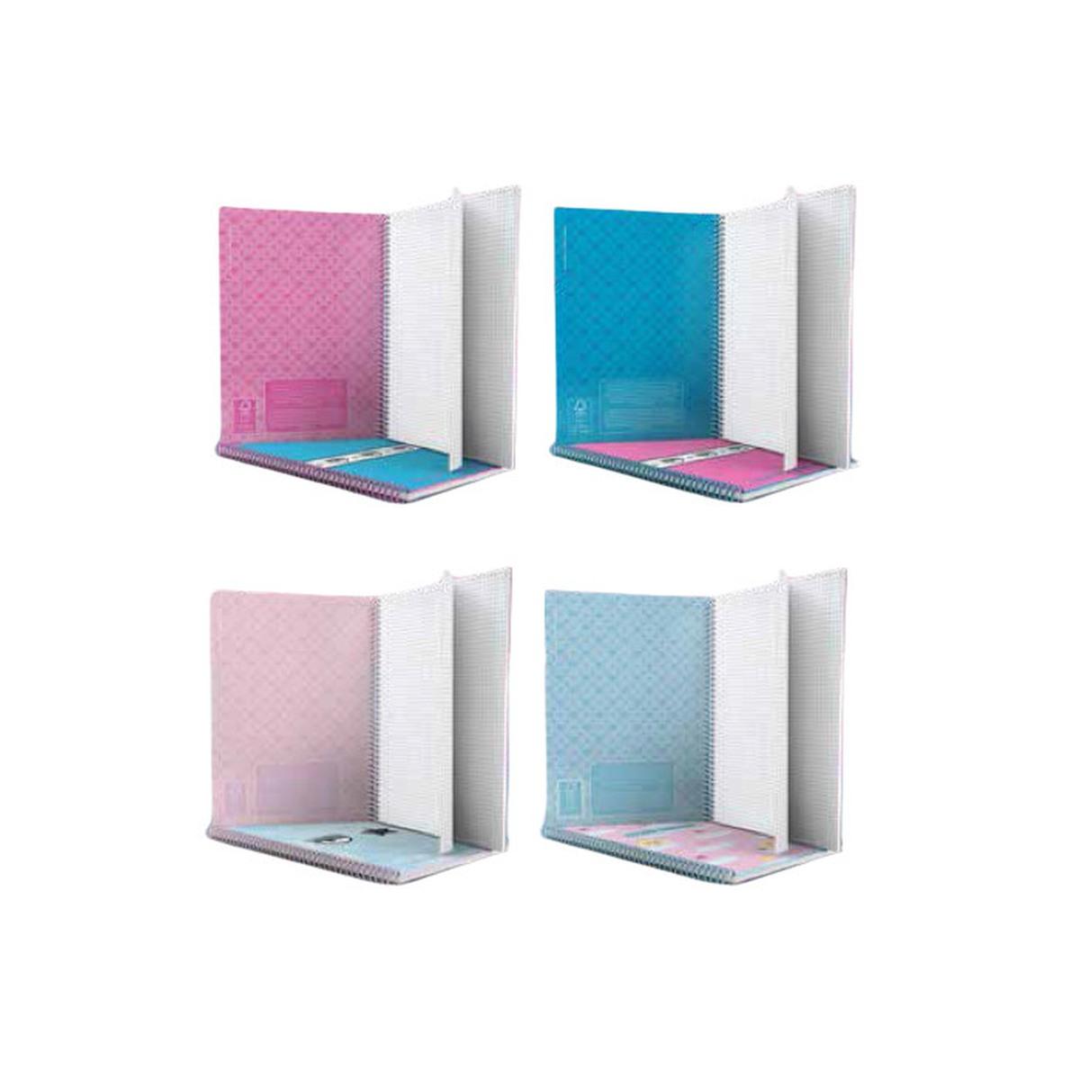 Pigna - maxi quaderno chiara ferragni con spirale senza fori - 80 gr - 70 fogli