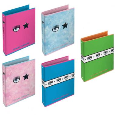 Pigna - raccoglitore 4 anelli Ø 30 chiara ferragni - formato 27 x 32 cm