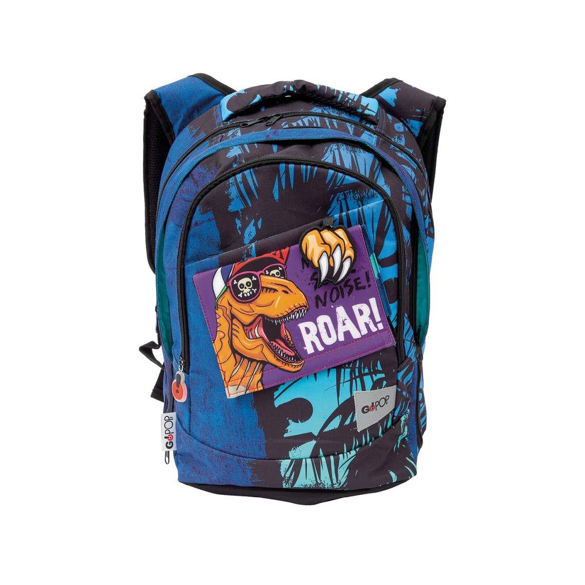 Giochi preziosi - zaino estensibile round t-tex new gopop