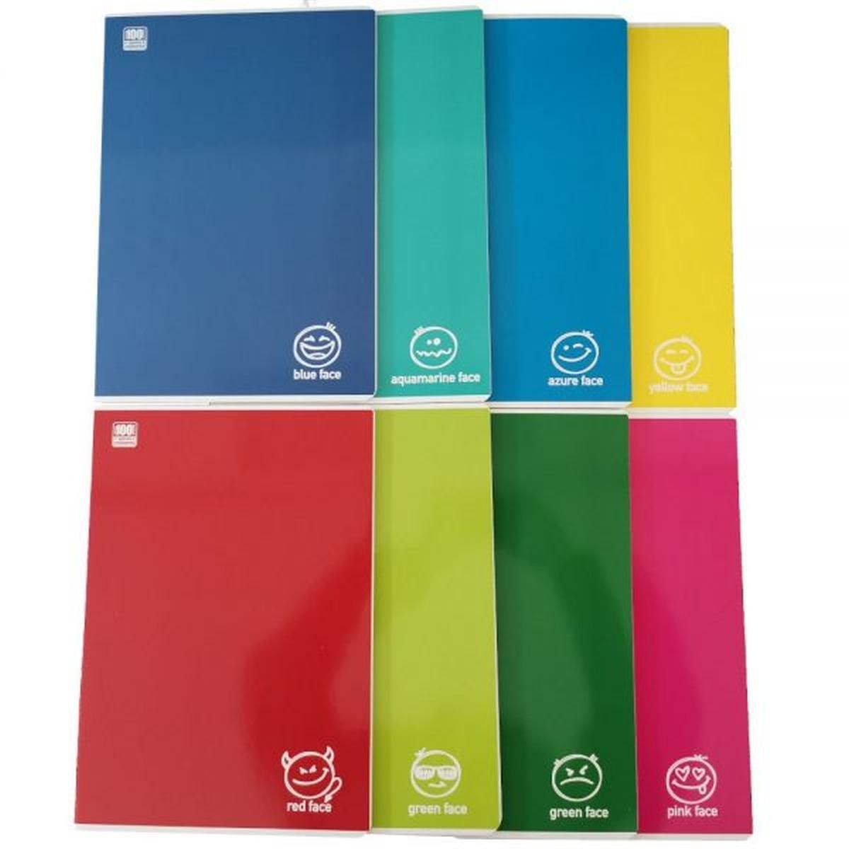 Blasetti - maxi quaderni a4 colorface - punto metallico - carta 100 gr - fogli 18 + 1