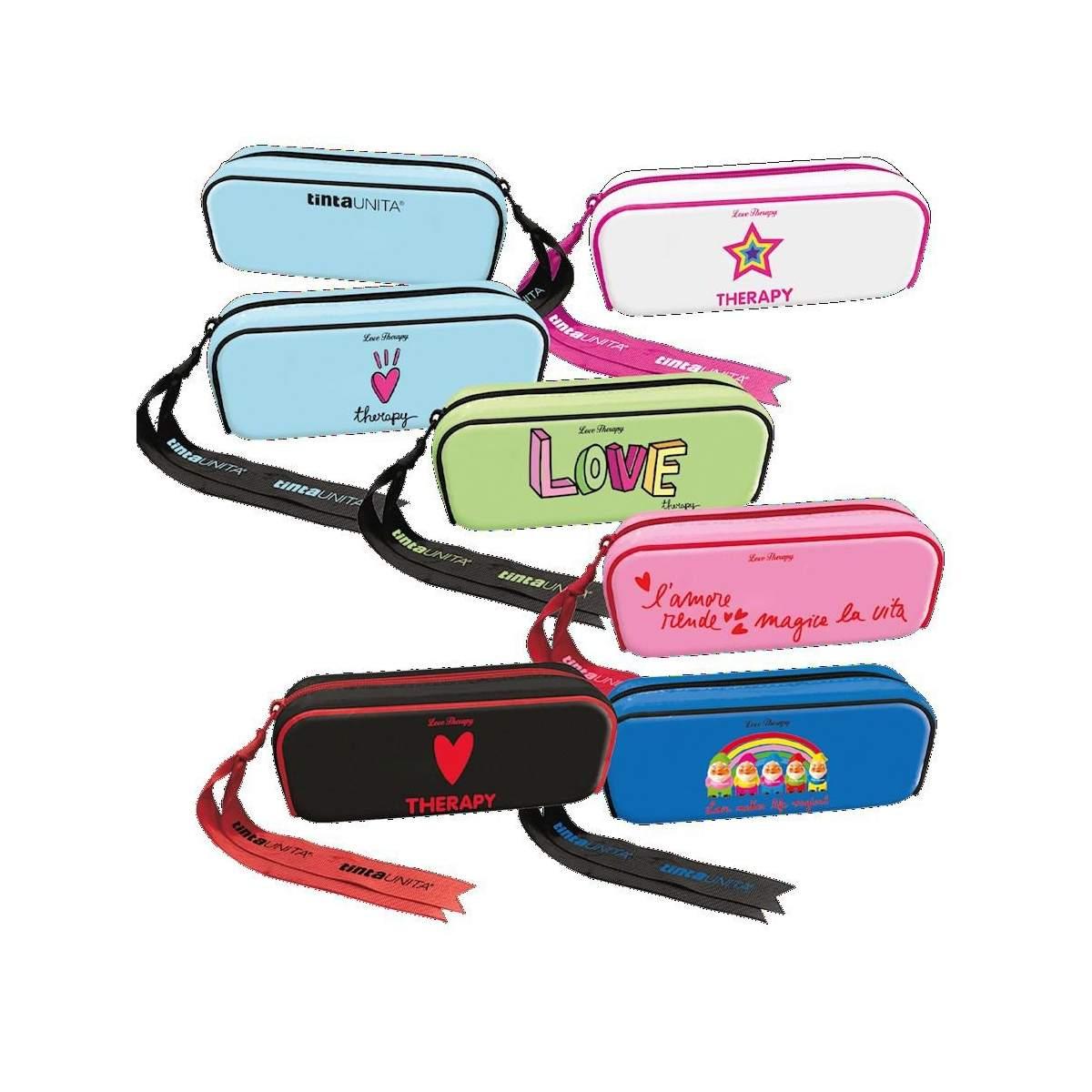 Tintaunita - love terapy astuccio bauletto in silicone soft touch con tirazip