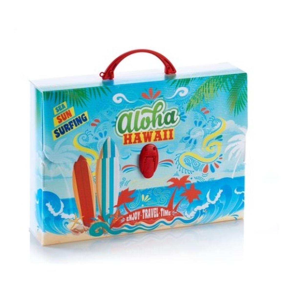 B-case - valigetta in polipropilene alveolare con stampa in alta risoluzione - 2 chiusure - formato 36,5 x 56,5 x 5,5 cm