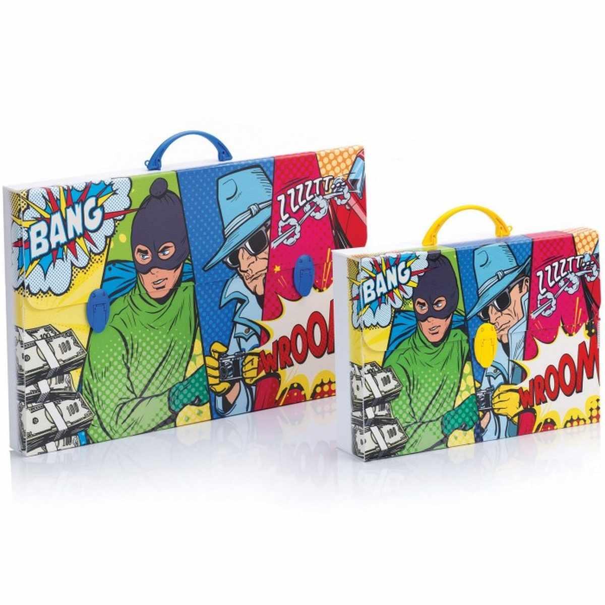 B-case - valigetta in polipropilene alveolare con stampa in alta risoluzione - 1 chiusura - formato 27 x 37,5 x 8 cm