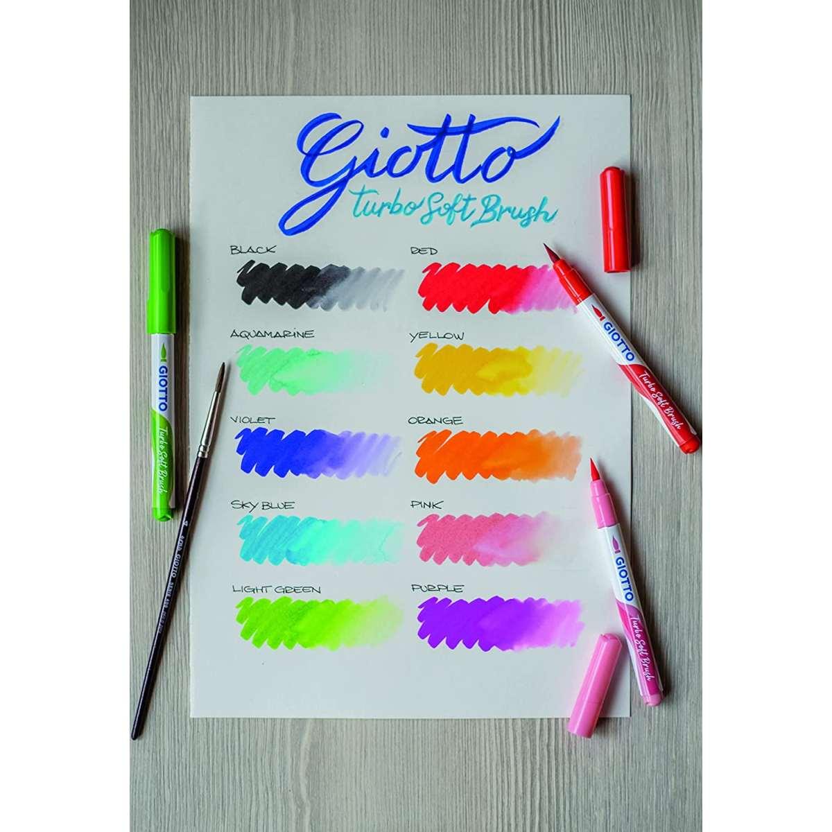 Giotto turbo soft brush - astuccio 10 pezzi