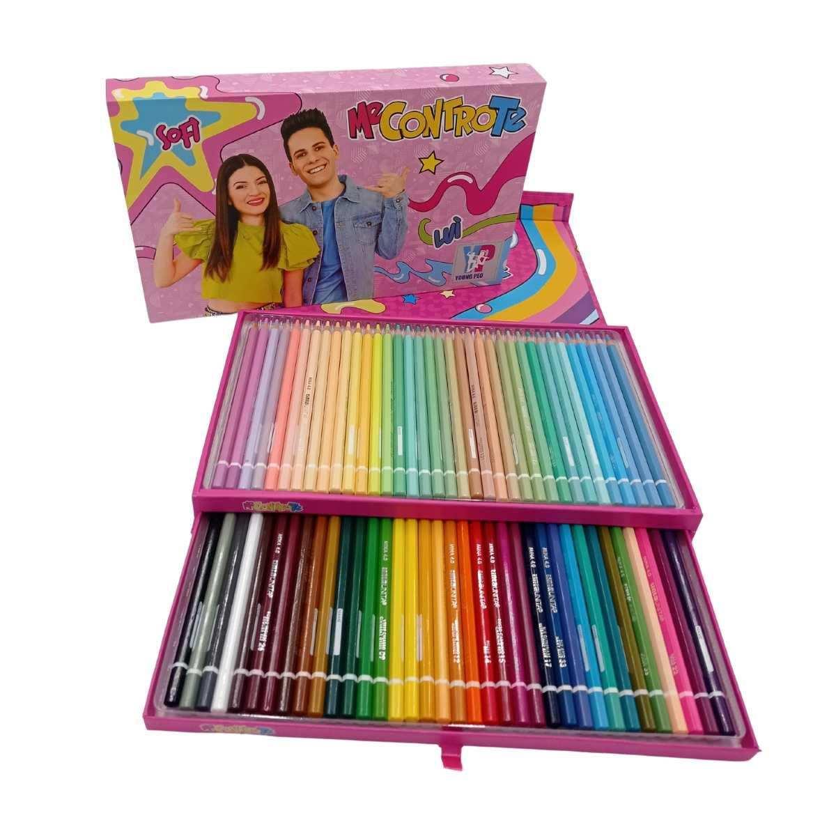 Me contro te - scatola pastelli 72 pastelli (36 classici + 36 pastello)