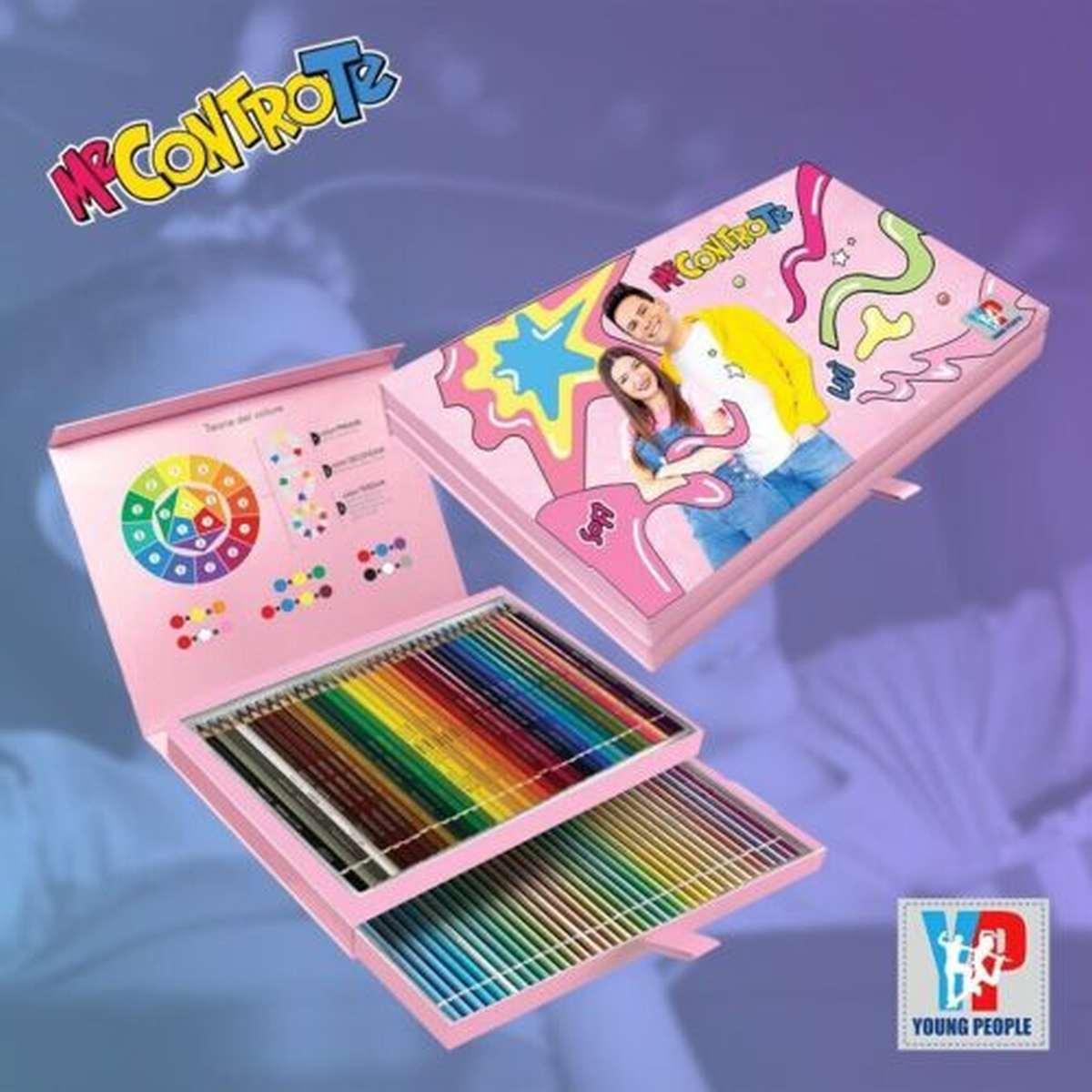 Me contro te - scatola pastelli 72 pastelli (36 classici + 36 pastello)