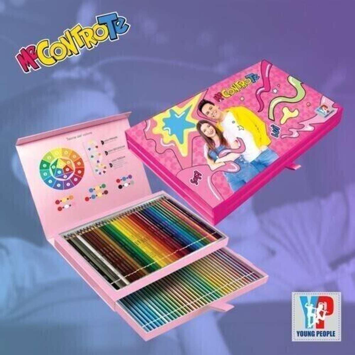 Me contro te - scatola pastelli 72 pastelli (36 classici + 36 pastello)