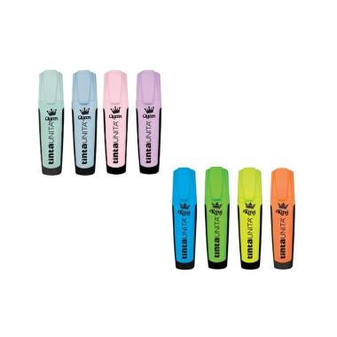 Tintaunita - evidenziatori king & queen - colori fluo e pastello