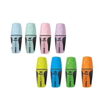 Tintaunita - evidenziatori mini king & queen - colori fluo e pastello