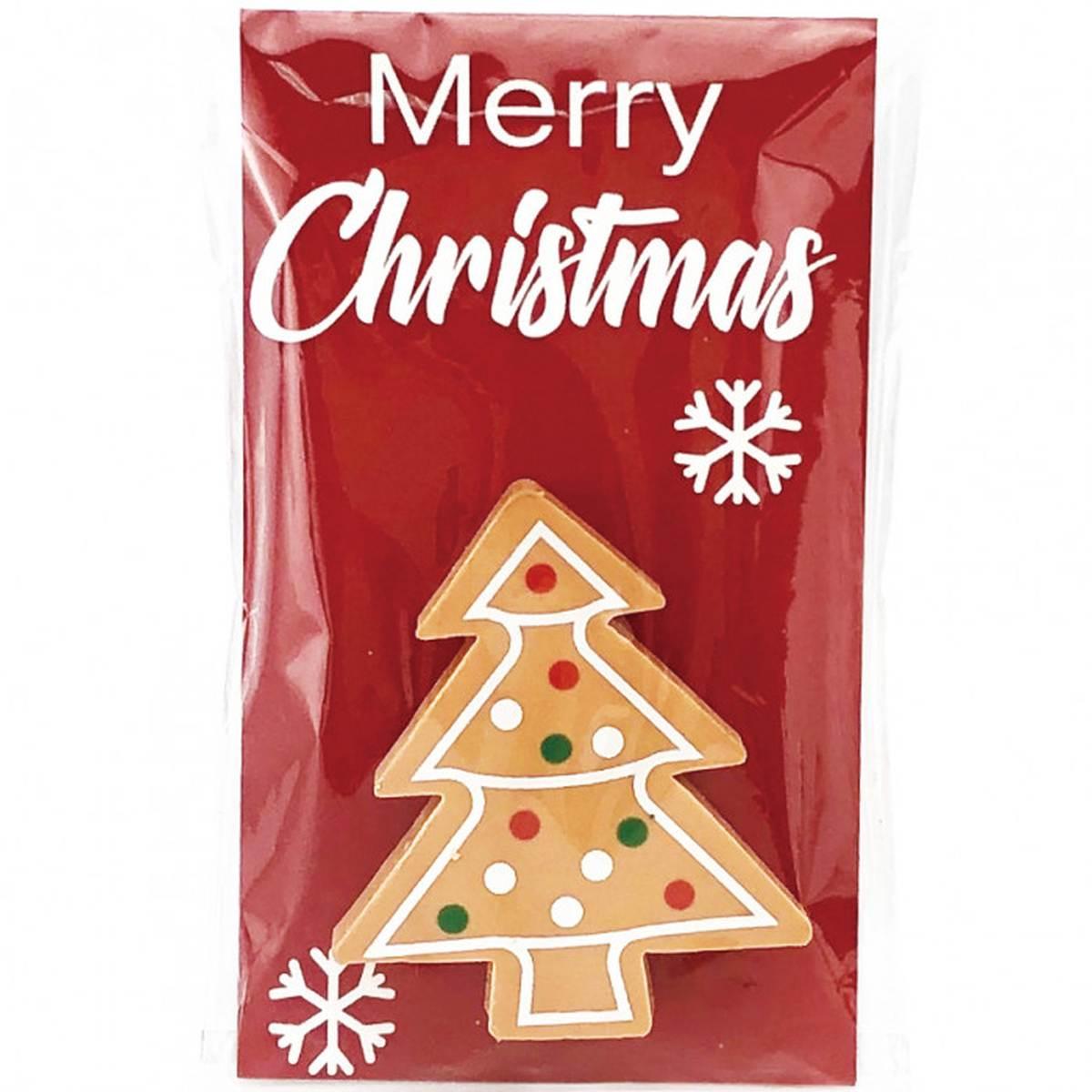 Lebez - gomma natalizia pan di zenzero in 4 soggetti assortiti