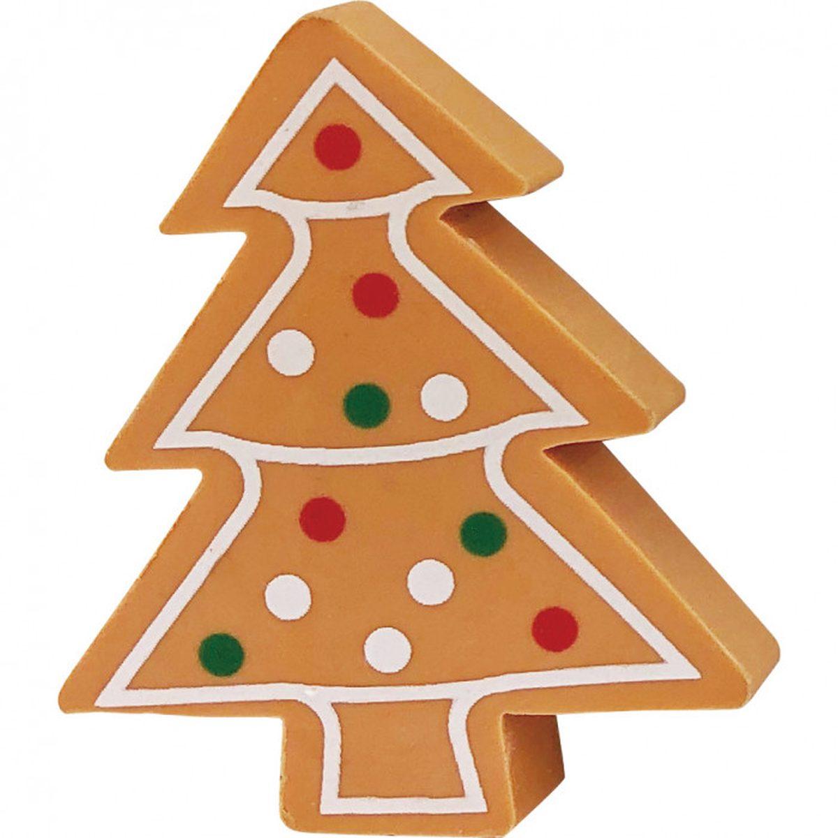 Lebez - gomma natalizia pan di zenzero in 4 soggetti assortiti