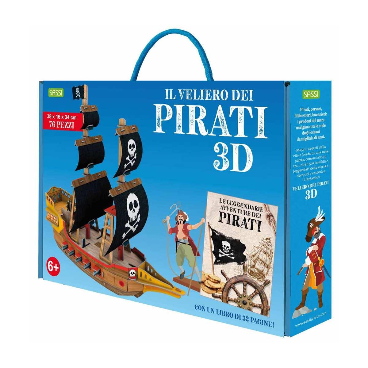 Sassi - 3d models - le leggendarie avventure dei pirati. il veliero 3d - n.e. 2022