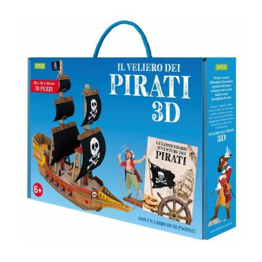 Sassi - 3d models - le leggendarie avventure dei pirati. il veliero 3d - n.e. 2022
