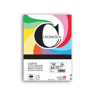 Deco - cromatica 80 - carta colori forti assortiti a4 (21 x 29,7 cm) 80 gr/mq - confezione da 100 fogli