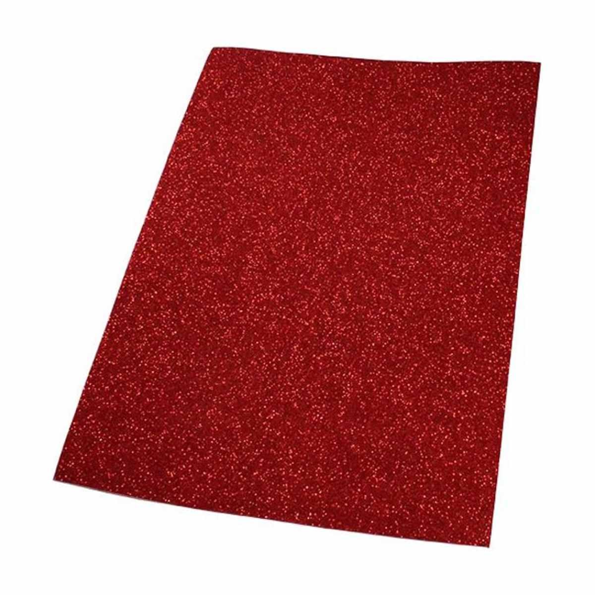 Foglio gomma eva con glitter - formato 40 x 60 cm - spessore 2 mm