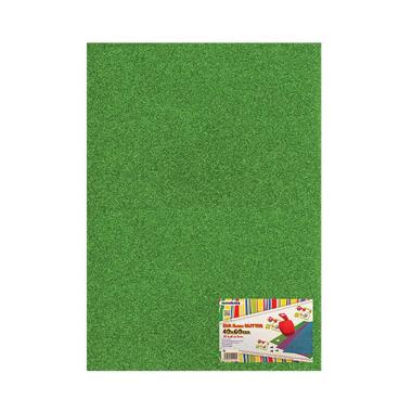 Foglio gomma eva con glitter - formato 40 x 60 cm - spessore 2 mm