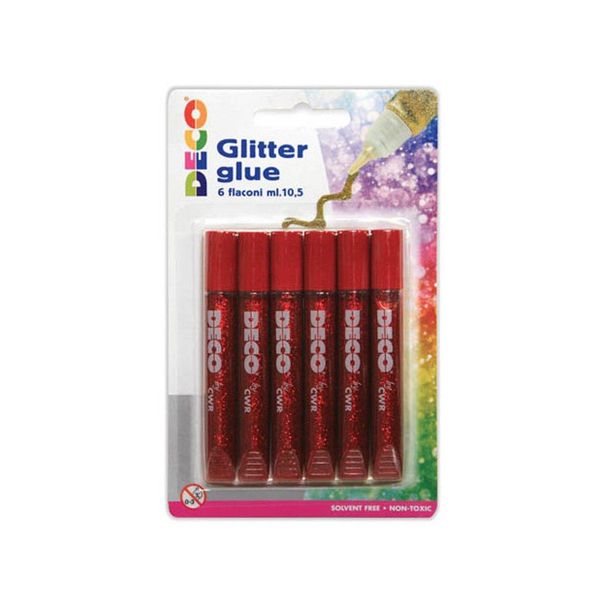 Colla clitter - blister 6 penne da 10,5 ml