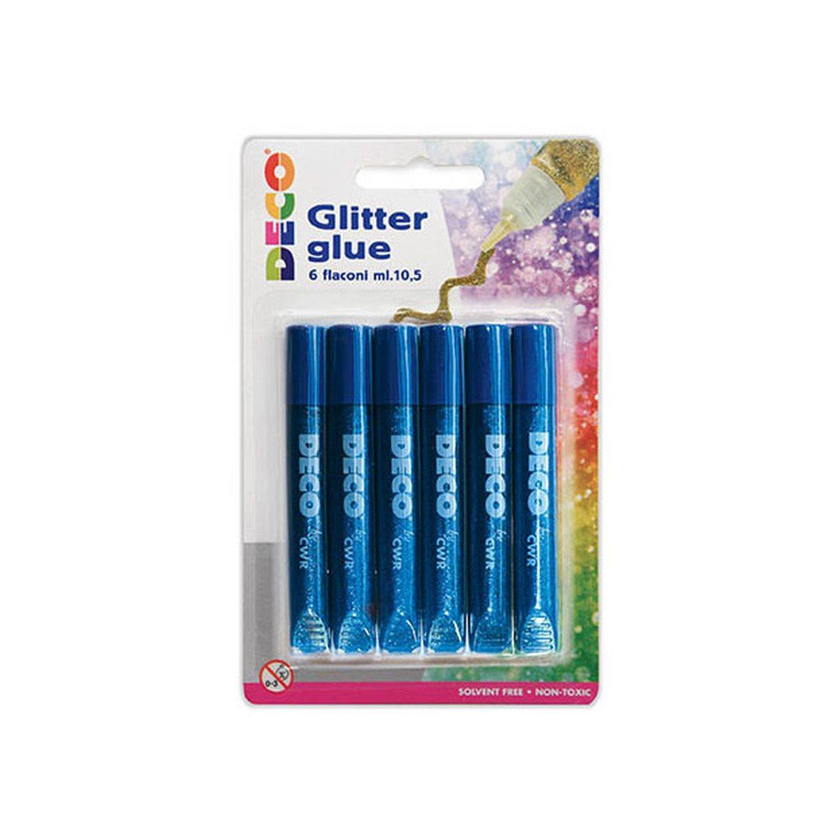 Colla clitter - blister 6 penne da 10,5 ml