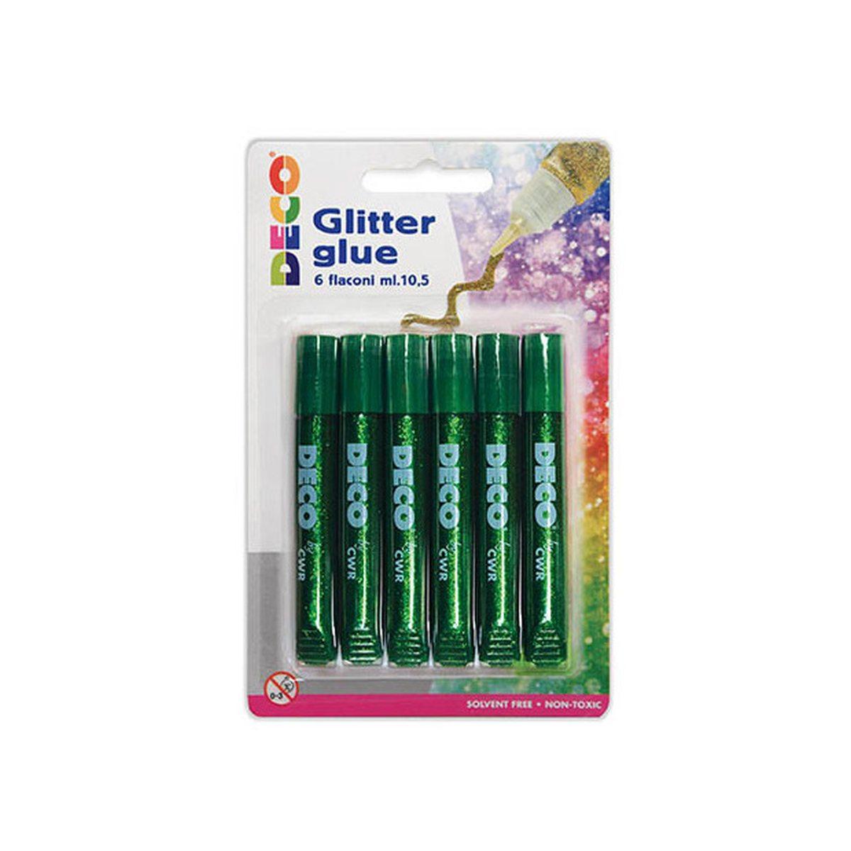 Colla clitter - blister 6 penne da 10,5 ml
