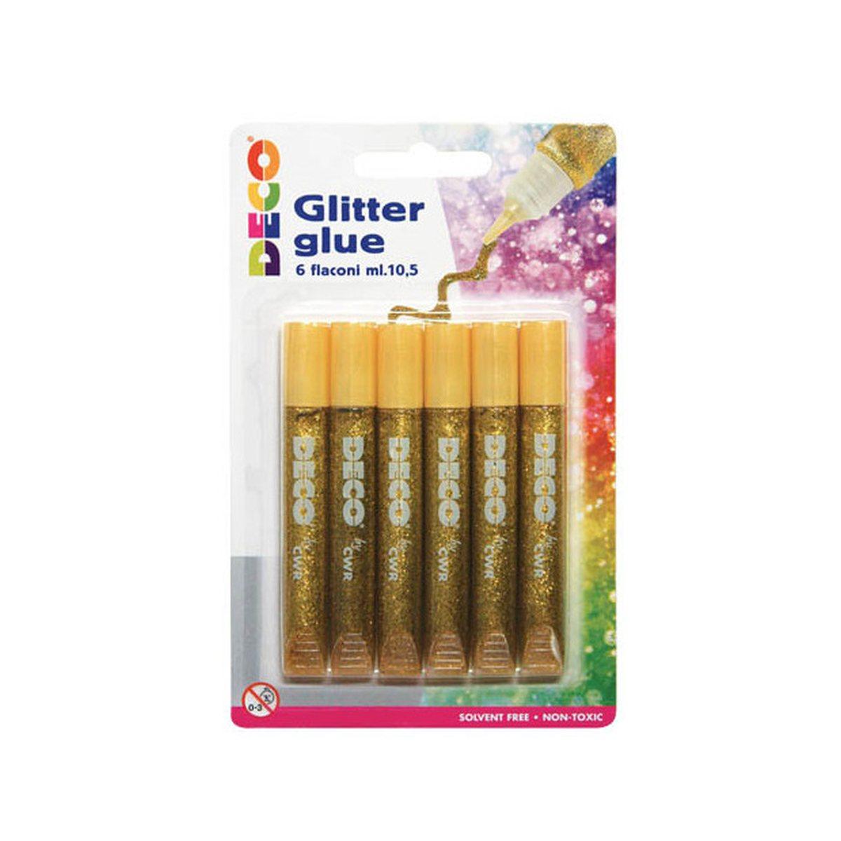 Colla clitter - blister 6 penne da 10,5 ml