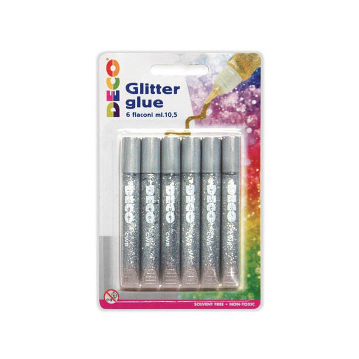 Colla clitter - blister 6 penne da 10,5 ml