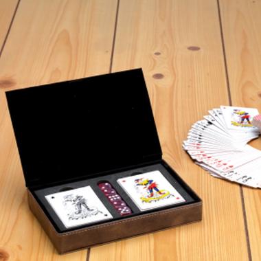 Cofanetto pocker completo di dadi e carte