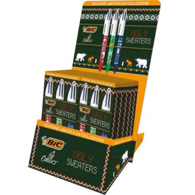 Bic - set 3 penne sfera 4 colours medium ugly sweaters