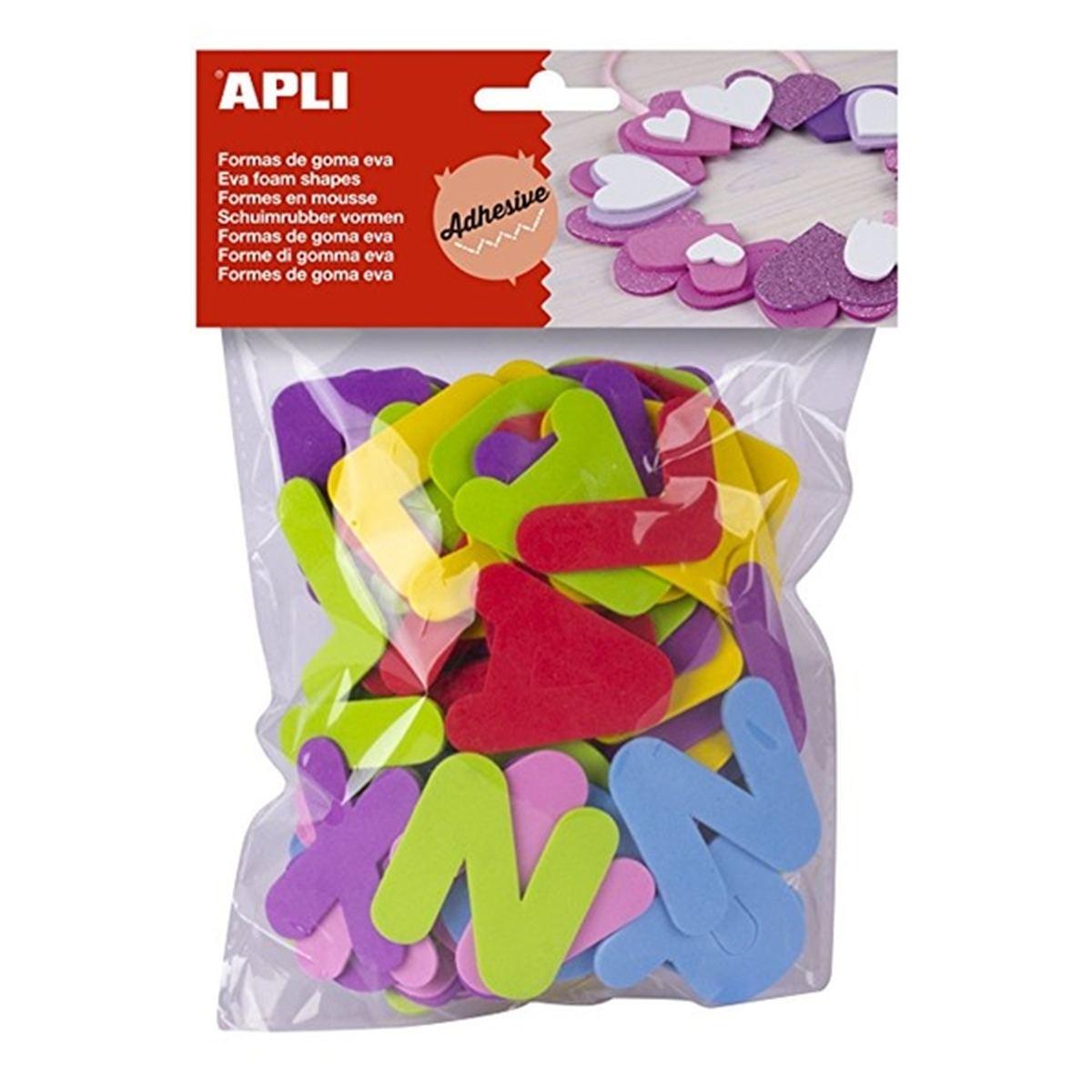 Apli gomma eva foam formine lettere 104 pz
