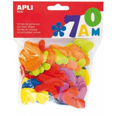 Apli gomma eva foam formine lettere 104 pz