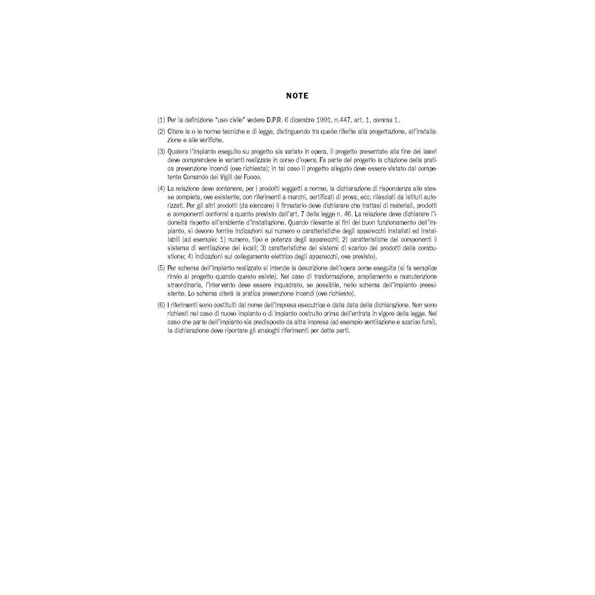 Edipro - attestato di corretta esecuzione dell'impianto 4 copie snap - a4 - 50 pz