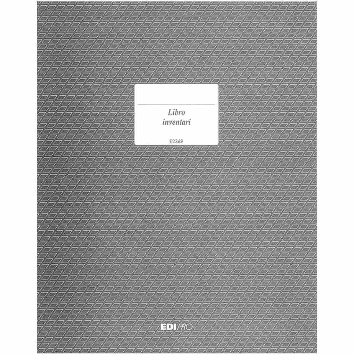 Edipro - libro inventari 92 pagine numerate - 31 x 24,5 cm -
