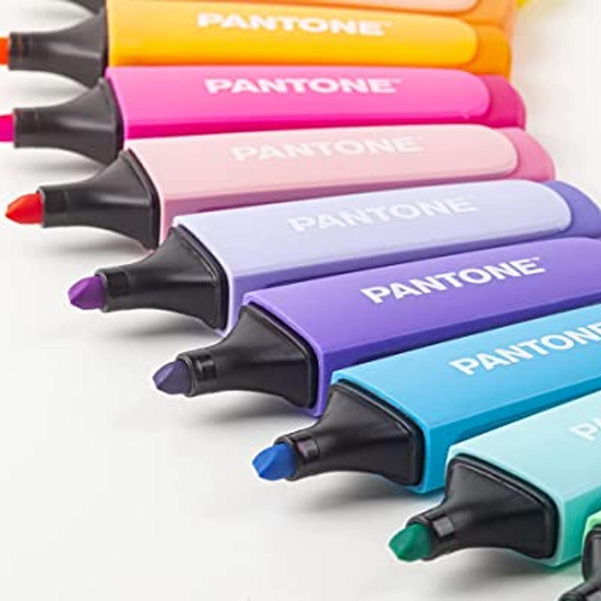 Pantone - desk set 12 evidenziatori - 6 colori fluo e 6 colori pastello