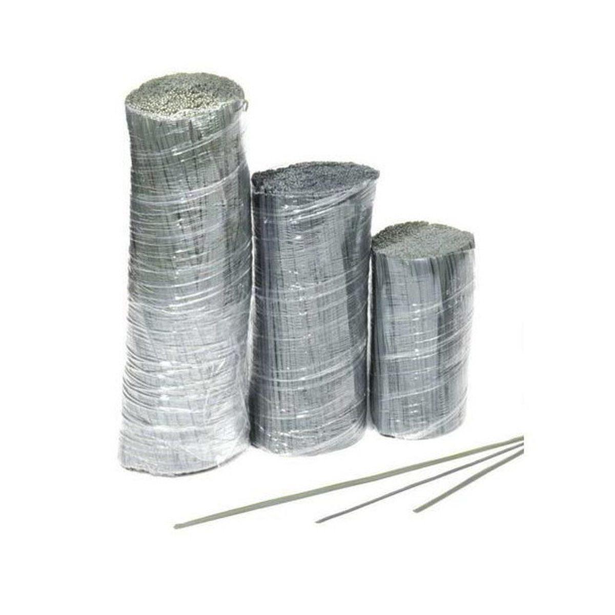 Piattine costituite da filo metallico rivestito in plastica - blister da 1000 pezzi - lunghezza 15 cm