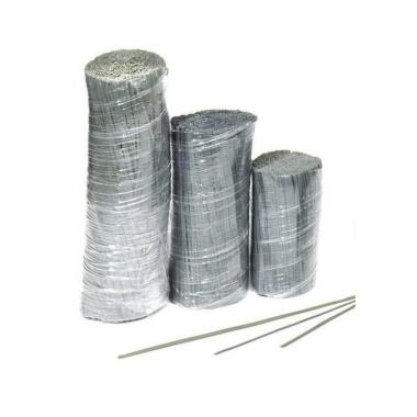 Piattine costituite da filo metallico rivestito in plastica - blister da 1000 pezzi - lunghezza 20 cm